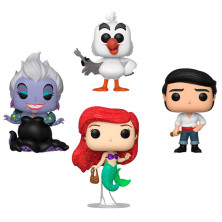 Blister 4 figuras POP Disney La Sirenita Exclusive